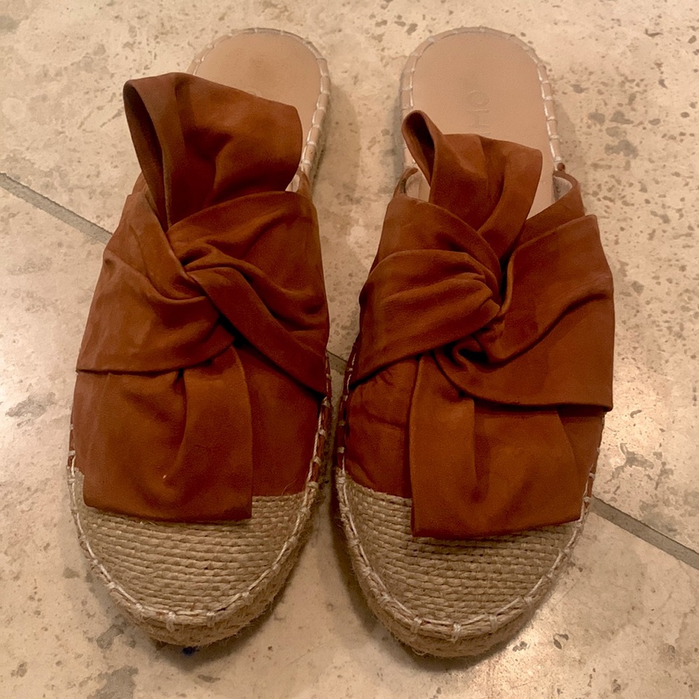 Real leather suede brown shoes.